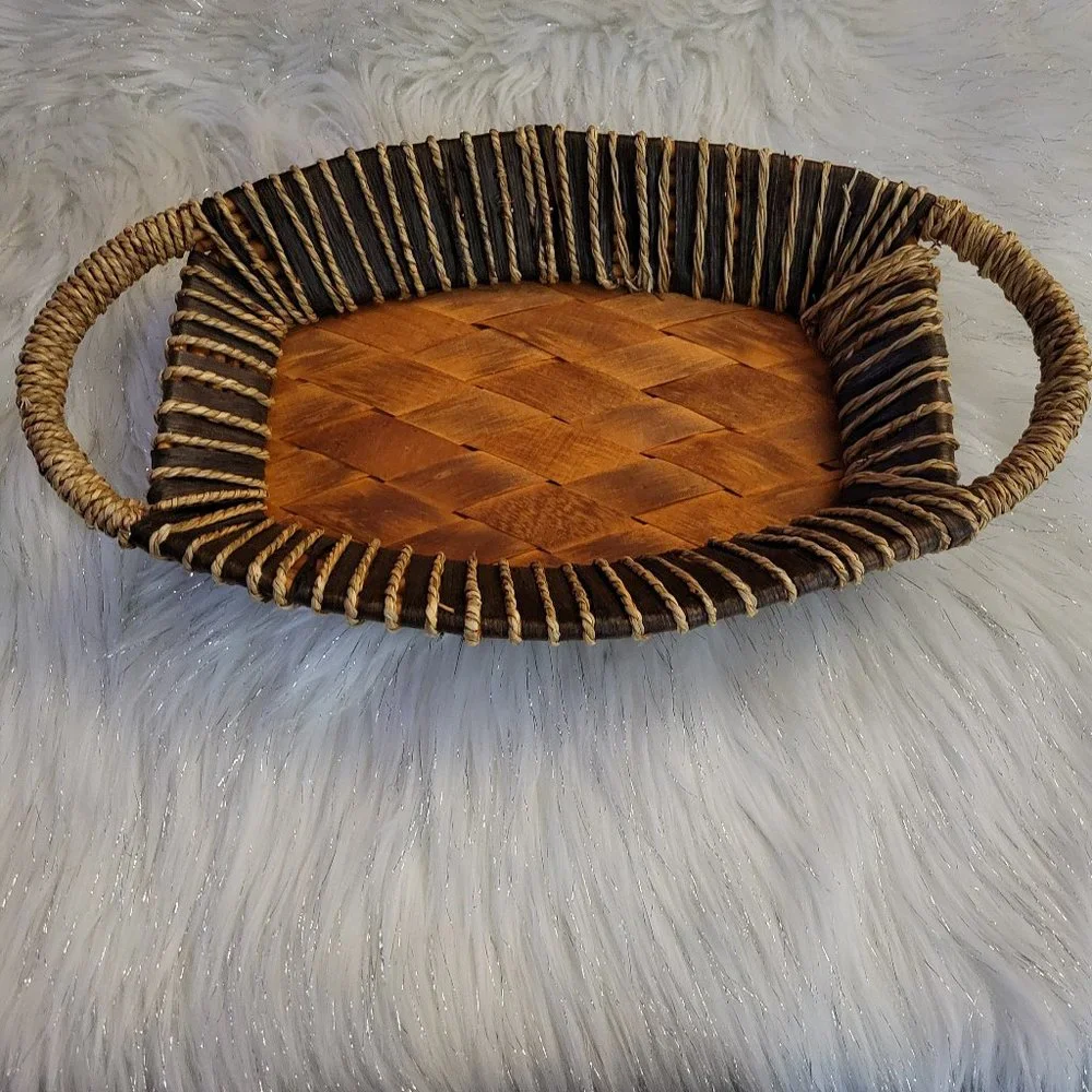 Oval Wooden Basket